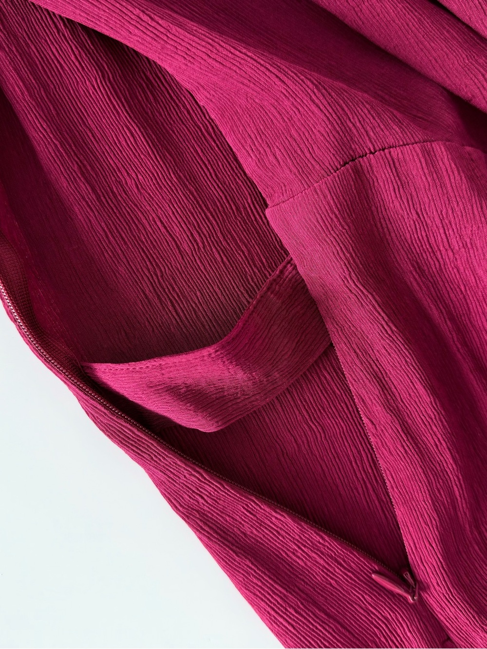 Massimo Dutti Burgundy Open Back Dress Tie Back Cocktail Party Wedding Guest - Picture 13 of 16